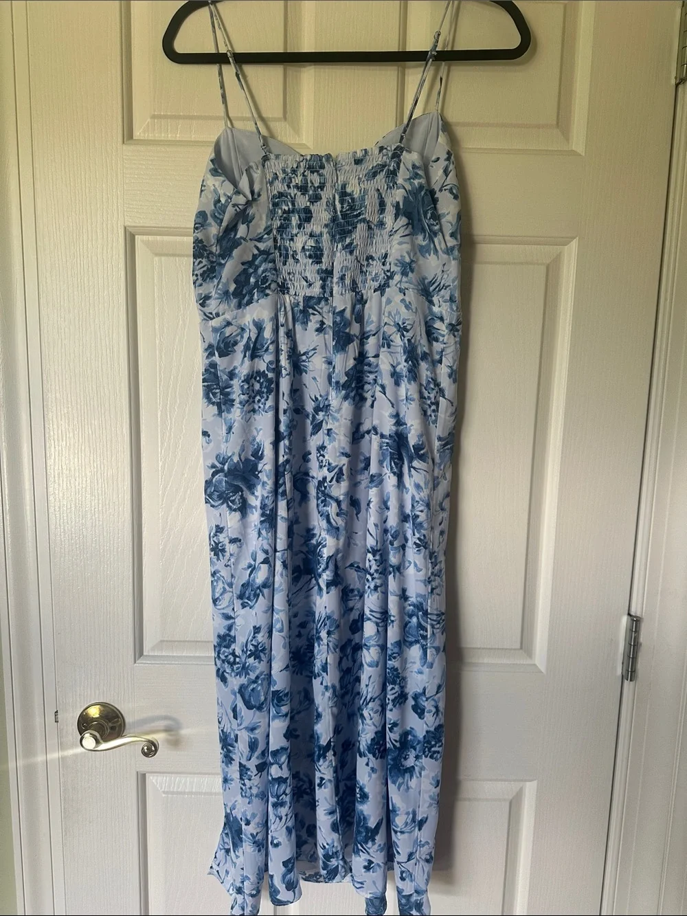 Abercrombie & Fitch Blue Floral Maxi Slip Dress